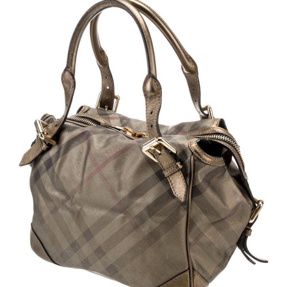 Burrberry Classic Checkered metallic Women's Shoulder Handbag - Picture 3 of 12